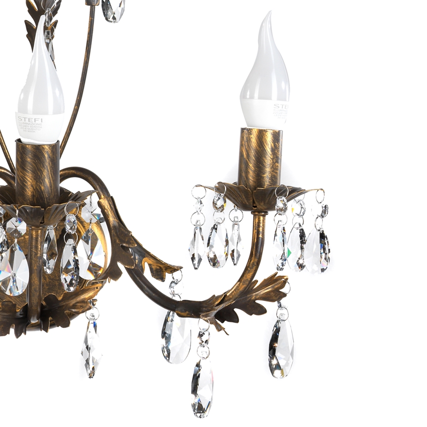 ONLI - Zidna lampa TERESA 3xE14/6W/230V bronzana