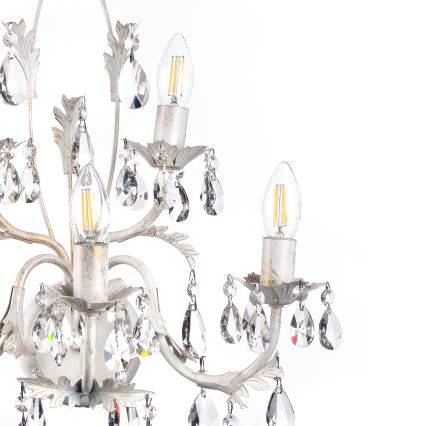ONLI - Zidna lampa TERESA 5xE14/6W/230V bela