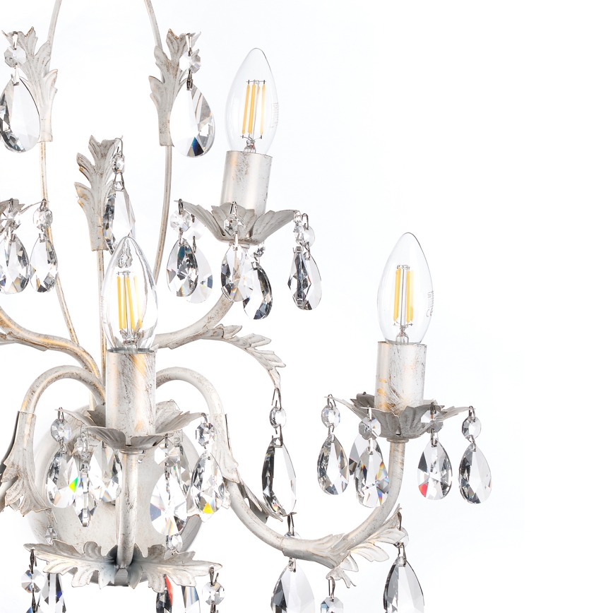 ONLI - Zidna lampa TERESA 5xE14/6W/230V bela