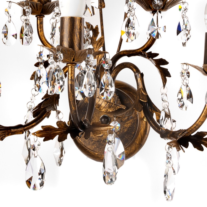 ONLI - Zidna lampa TERESA 5xE14/6W/230V bronzana