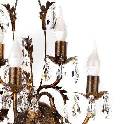 ONLI - Zidna lampa TERESA 5xE14/6W/230V bronzana