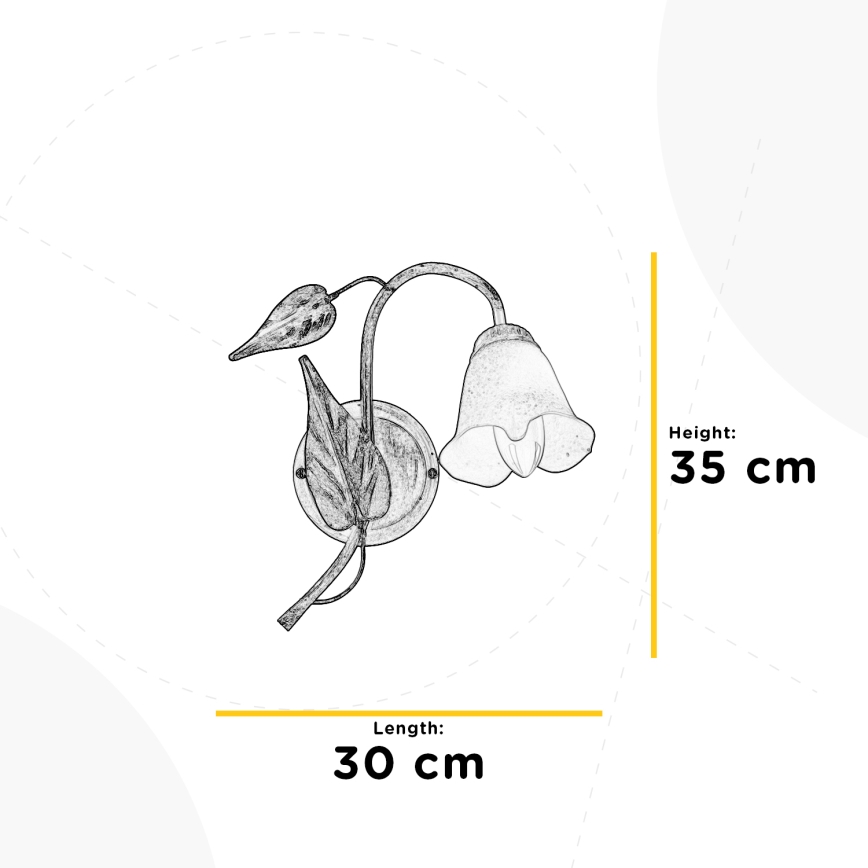 ONLI - Zidna lampa VANDA 1xE14/6W/230V