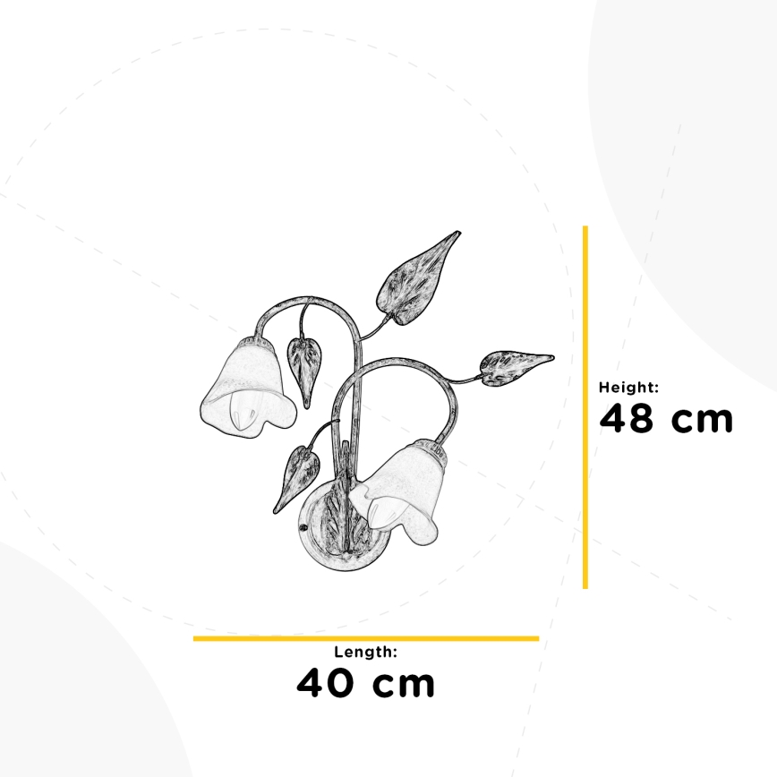 ONLI - Zidna lampa VANDA 2xE14/6W/230V