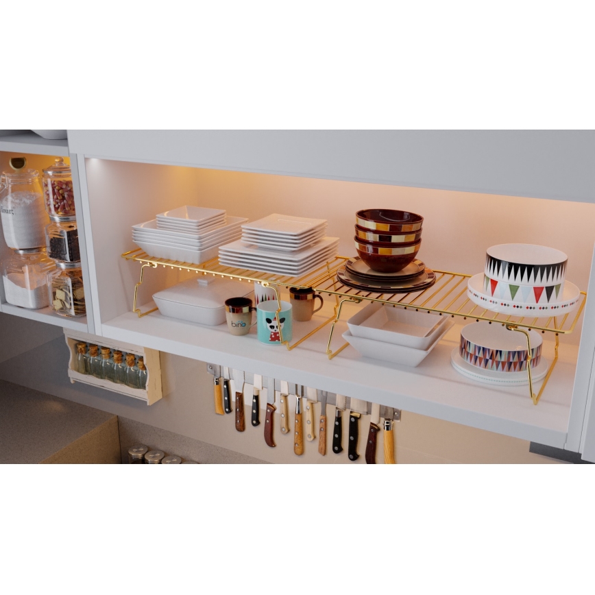 Organizator polica 42x19 cm zlatna