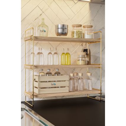 Organizator polica 45x40 cm zlatna/braon