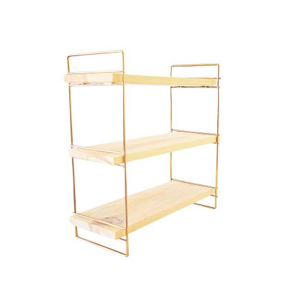 Organizator polica 45x40 cm zlatna/braon