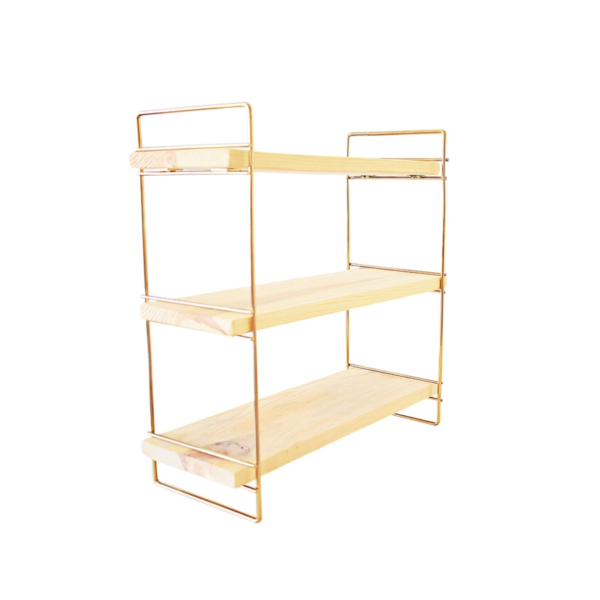 Organizator polica 45x40 cm zlatna/braon
