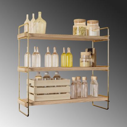 Organizator polica 45x40 cm zlatna/braon