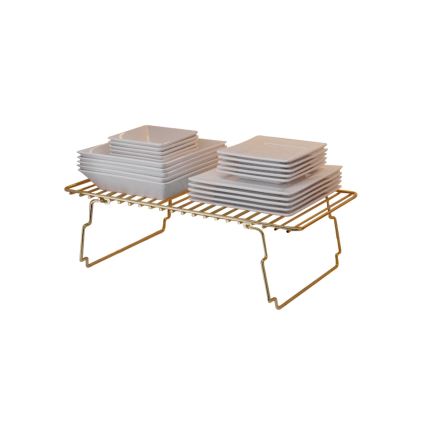 Organizator za policu 42x19 cm zlatne boje