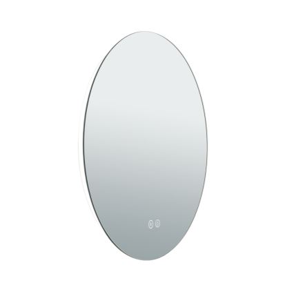 LED Kupaonsko grejano zidno ogledalo sa pozadinskim osvetljenjem FOCUS LED/18W/230V 3000/4200/6000K pr. 45 cm IP44