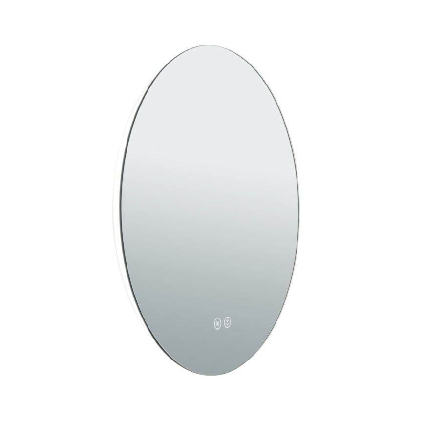 LED Kupaonsko grejano zidno ogledalo sa pozadinskim osvetljenjem FOCUS LED/18W/230V 3000/4200/6000K pr. 45 cm IP44