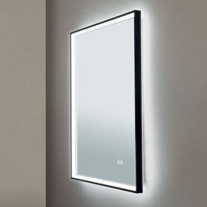 LED Kupaonsko grejano zidno ogledalo sa pozadinskim osvetljenjem FRAME LED/48W/230V 3000/4000/6000K 60x45 cm IP44