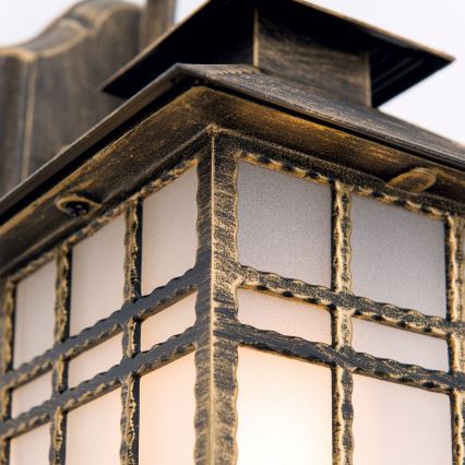 Spoljašnja zidna lampa KIKO 1xE27/11W/230V IP44 bronzana/patina
