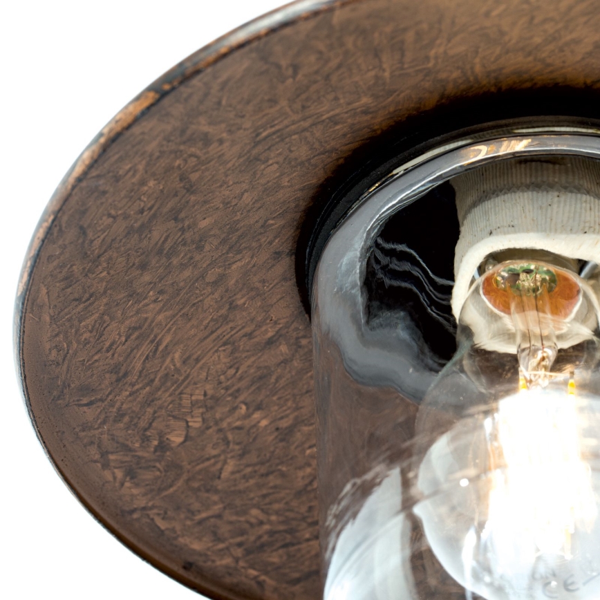 Spoljašnja zidna lampa LEONIE 1xE27/60W/230V IP44 bronzana