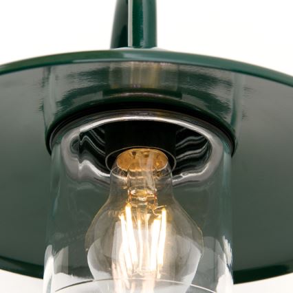 Spoljašnja zidna lampa EDWARD 1xE27/60W/230V IP44 zelena