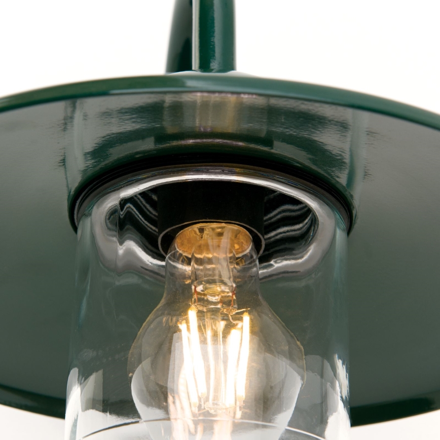Spoljašnja zidna lampa EDWARD 1xE27/60W/230V IP44 zelena