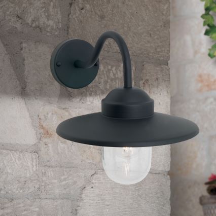Spoljašnja zidna lampa EDWARD 1xE27/60W/230V IP44 crna