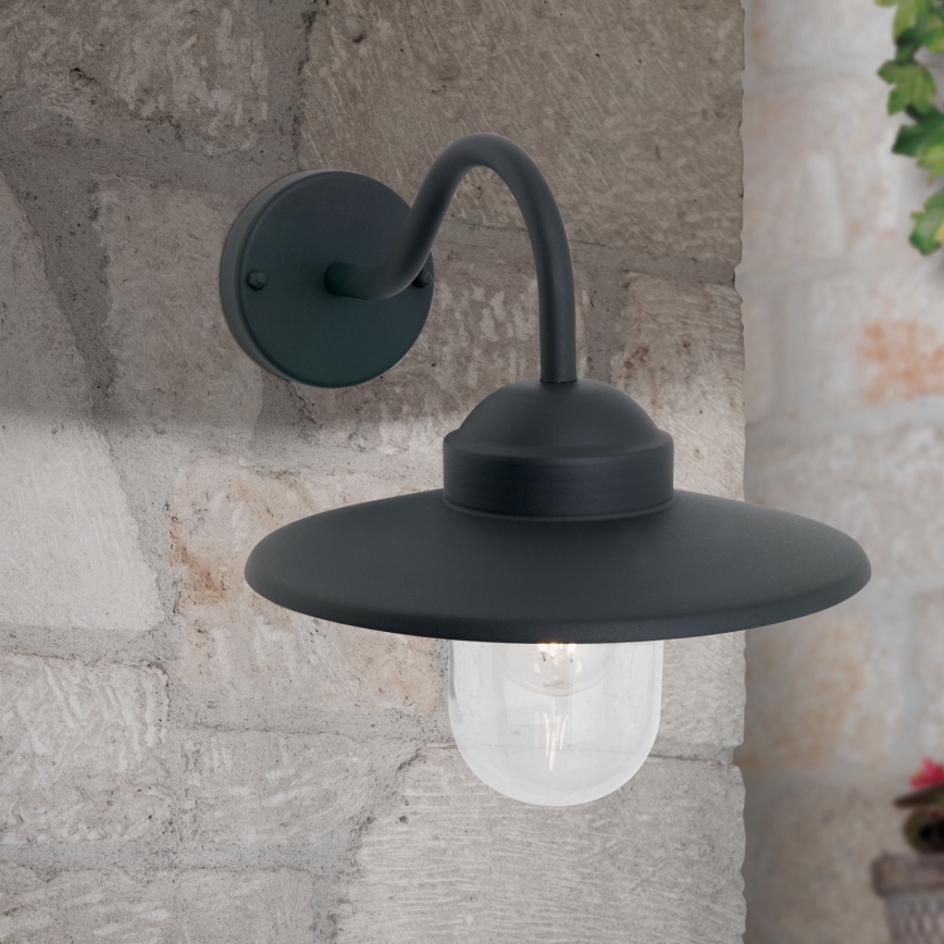 Spoljašnja zidna lampa EDWARD 1xE27/60W/230V IP44 crna