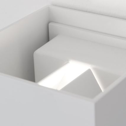 LED spoljašnje zidno svetlo sa senzorom pokreta i sumraka CUBE-S LED/13W/230V IP54 belo