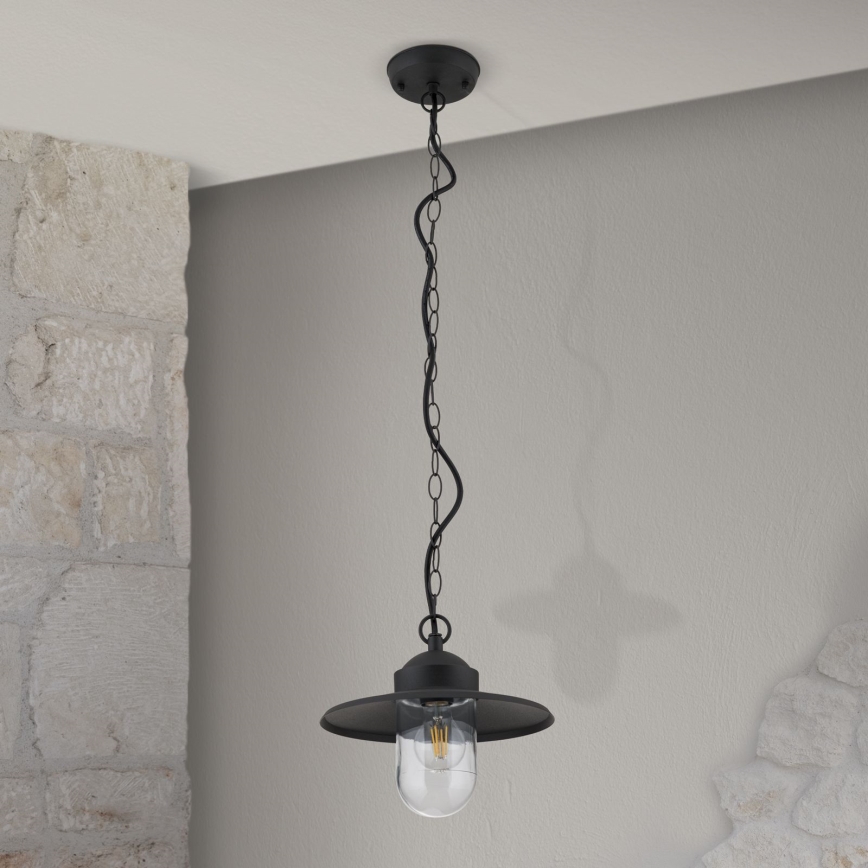 Spoljašnja viseća lampa EDWARD 1xE27/60W/230V IP44 crno