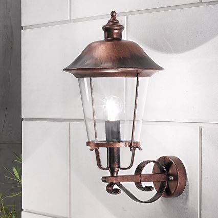 Spoljašnja zidna lampa KENZO 1xE27/100W/230V IP44 bronza/patina