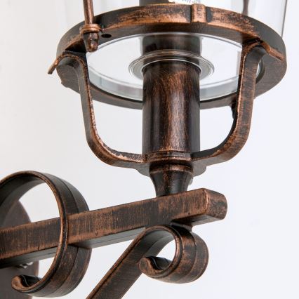 Spoljašnja zidna lampa KENZO 1xE27/100W/230V IP44 bronzana/patina