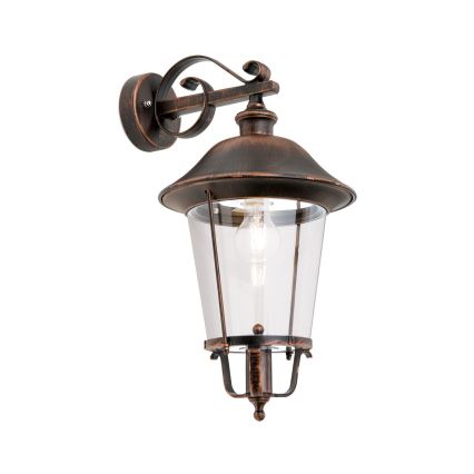 Spoljašnja zidna lampa KENZO 1xE27/100W/230V IP44 bronzana/patina