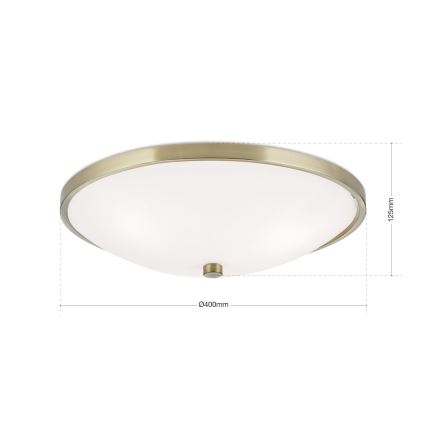 Plafonjera AIDA 3xE27/60W/230V pr. 40 cm mesing