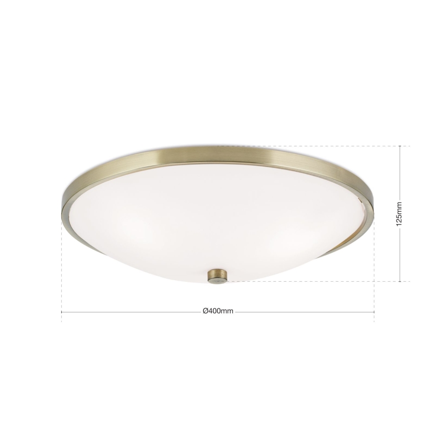 Plafonjera AIDA 3xE27/60W/230V pr. 40 cm mesing