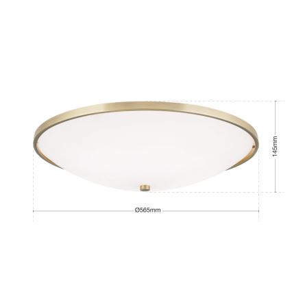 Plafonjera AIDA 5xE27/60W/230V pr. 56,5 cm mesing
