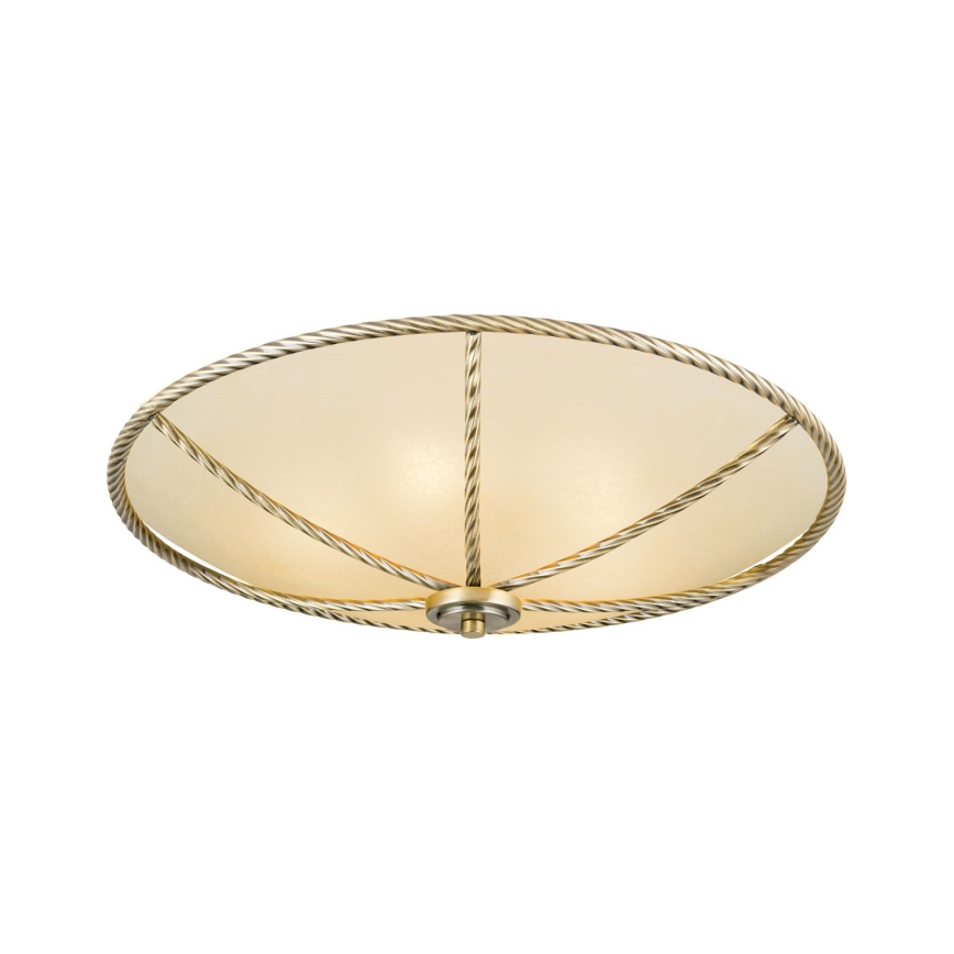 Plafonjera MAURO 5xE27/60W/230V pr. 56 cm bronzana