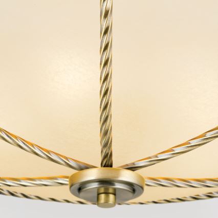 Plafonjera MAURO 5xE27/60W/230V pr. 56 cm bronzana