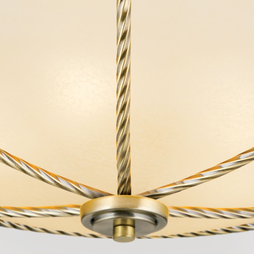 Plafonjera MAURO 5xE27/60W/230V pr. 56 cm bronzana