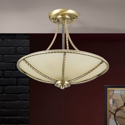 Viseći luster MAURO 3xE27/60W/230V pr. 42 cm bronzana