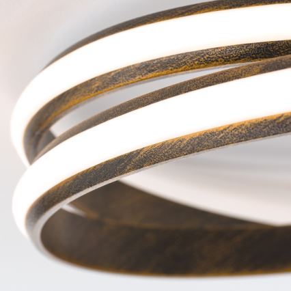 LED Prigušiva plafonjera CIRCUS LED/30W/230V braon/patina