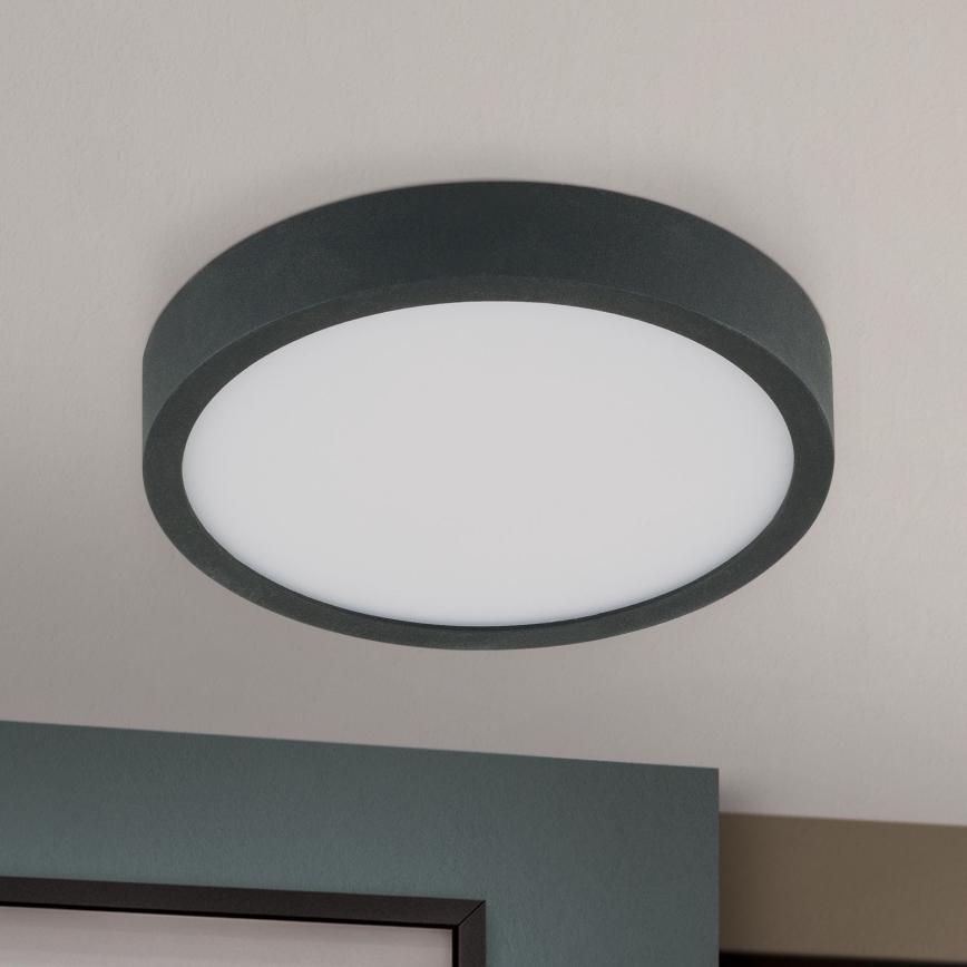LED Plafonjera BULLY LED/12W/230V pr. 14 cm crno