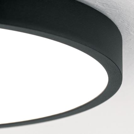 LED Plafonjera BULLY LED/24W/230V pr. 24 cm crno