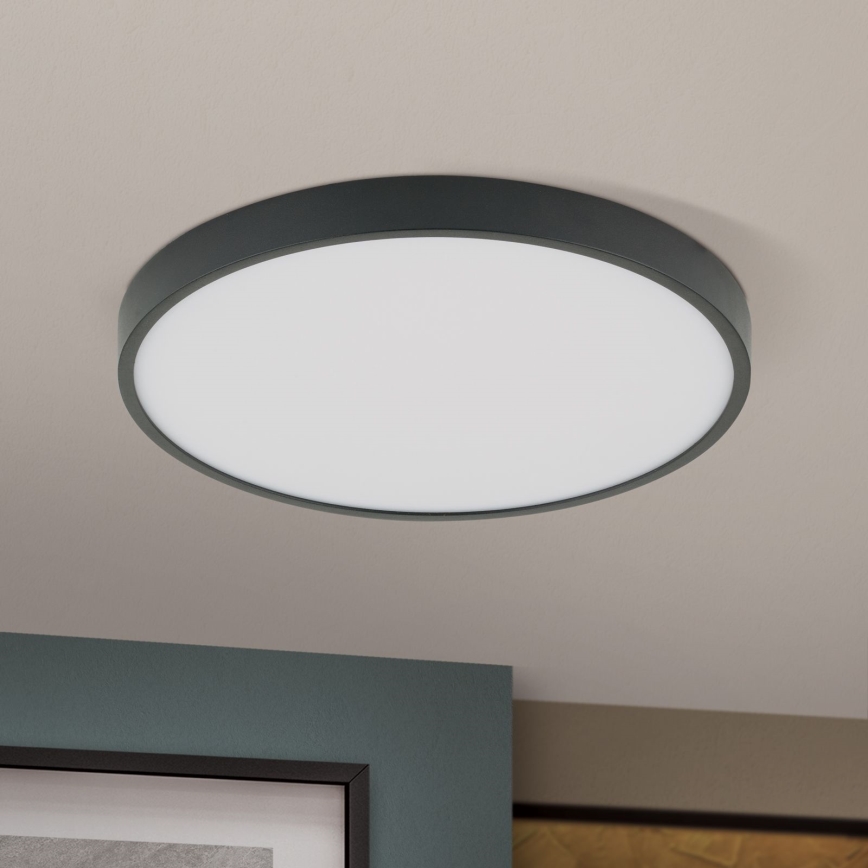 LED Plafonjera BULLY LED/28W/230V pr. 28 cm crno