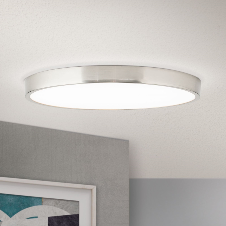 LED Plafonjera BULLY LED/28W/230V pr. 28 cm mat krom