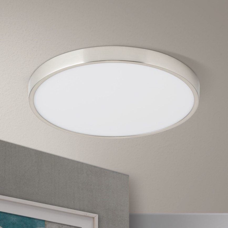 LED Plafonjera BULLY LED/28W/230V pr. 28 cm mat krom