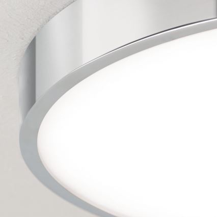 LED Plafonjera BULLY LED/28W/230V pr. 28 cm sjajni krom