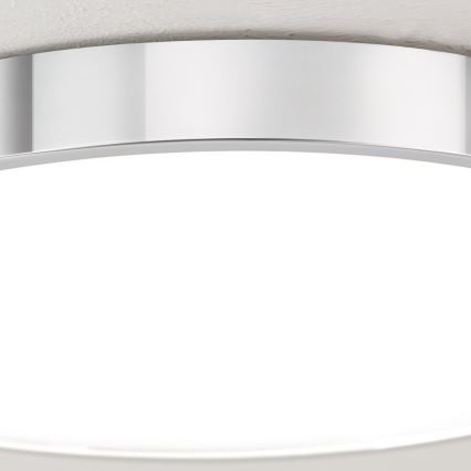 LED Plafonjera BULLY LED/28W/230V pr. 28 cm sjajni krom