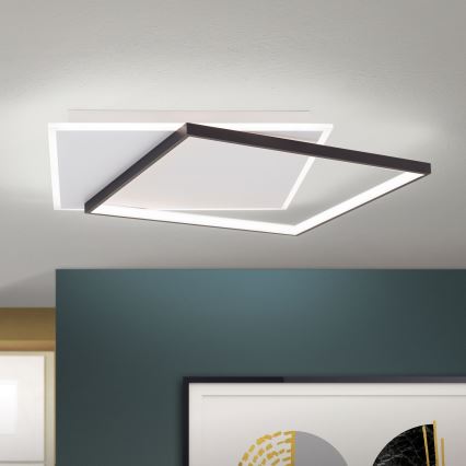LED Prigušiva plafonjera EMANUEL LED/50W/230V bela/crno