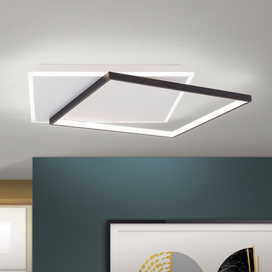 LED Prigušiva plafonjera EMANUEL LED/50W/230V bela/crno