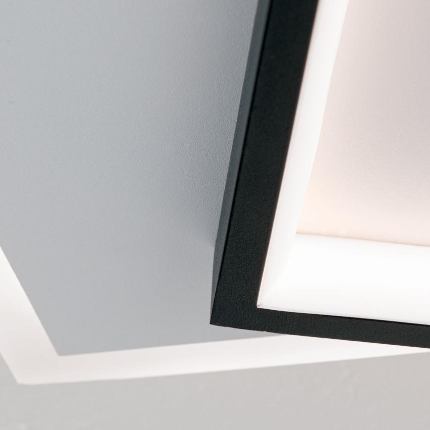 LED Prigušiva plafonjera EMANUEL LED/50W/230V bela/crno