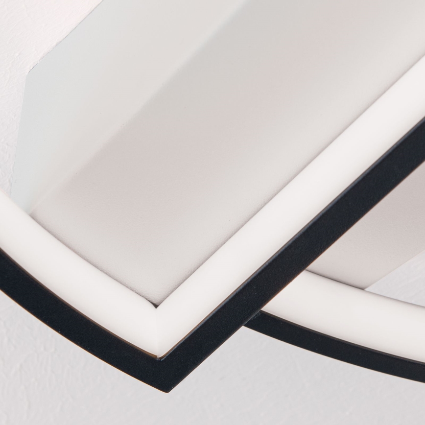 LED Prigušiva plafonjera OLGA LED/28W/230V crno/bela