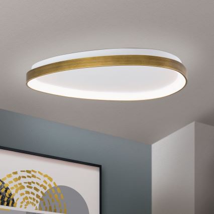 LED Plafonjera CHARLIE LED/48W/230V pr. 65 cm zlatna