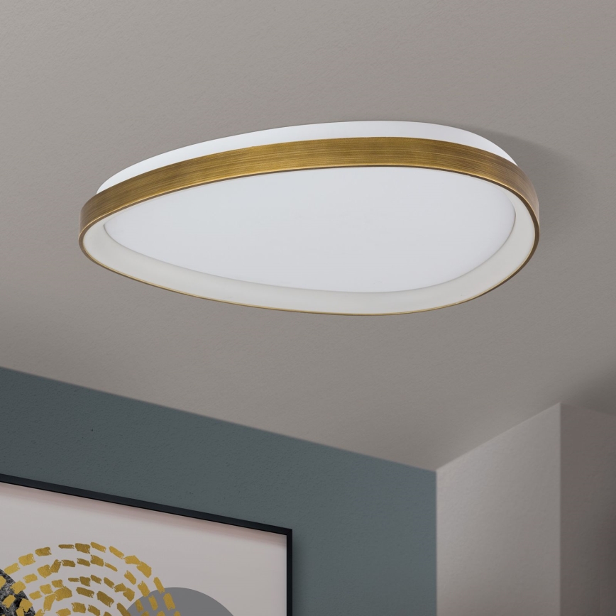 LED Plafonjera CHARLIE LED/48W/230V pr. 65 cm zlatna