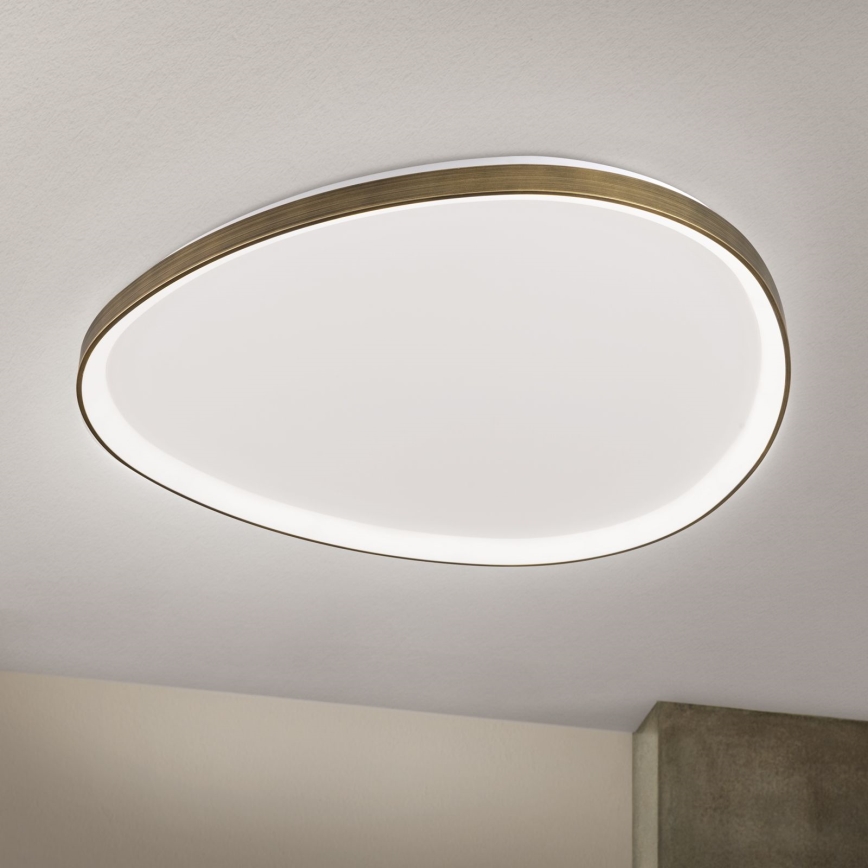 LED Plafonjera CHARLIE LED/72W/230V pr. 80 cm zlatna