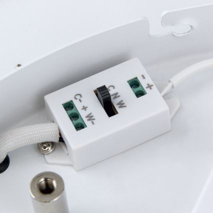 LED prigušiva stropno svetlo MASCA LED/47W/230V 2700/3350/4000K prečnik 60 cm crna